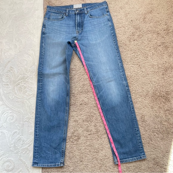 Everlane Men's Classic Straight Denim Jean Pants Size 33x32 in Classic Blue Wash - Picture 13 of 14